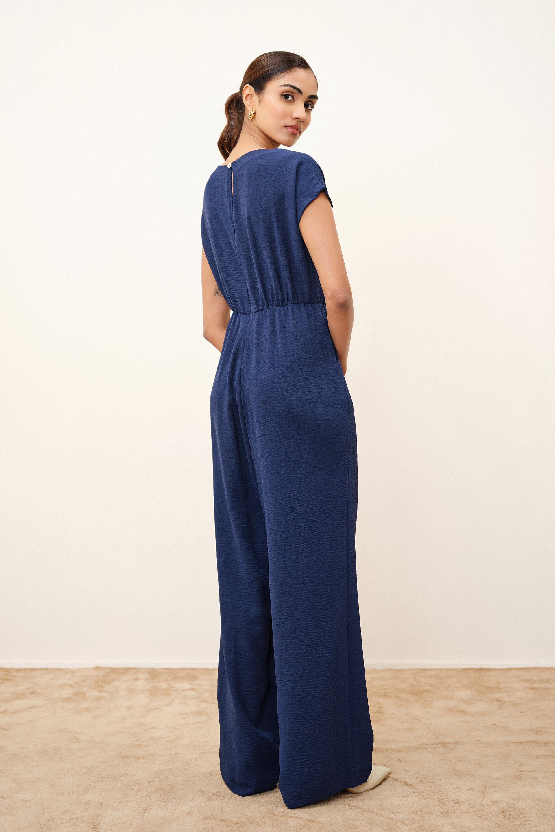 Nadine Navy Jumpsuit, Navy, image 4